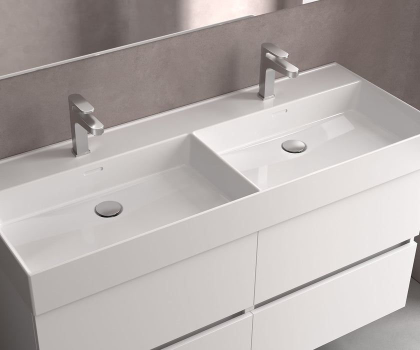 SALGAR 115840 BEQUIA Mueble de Baño 2 pozas Porcelana 120cm Natural