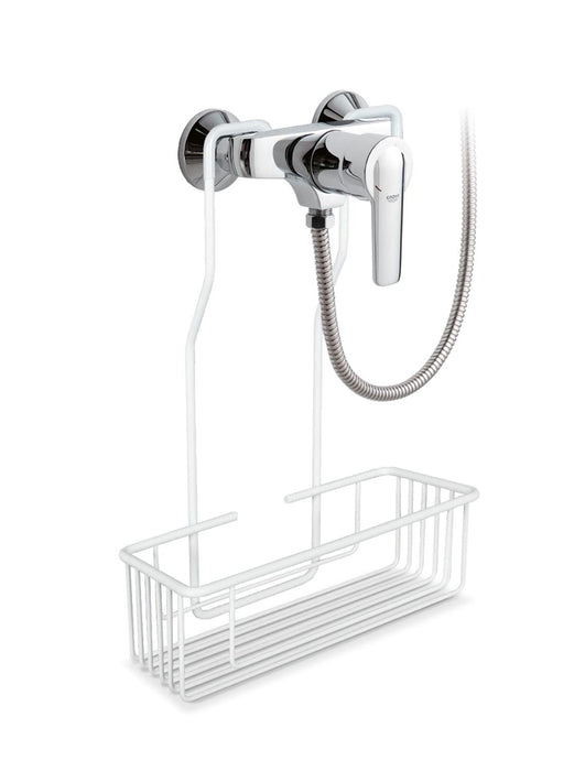 BELTRAN 3388 GRILL Soap Dish Brass With Shower Faucet Textured White