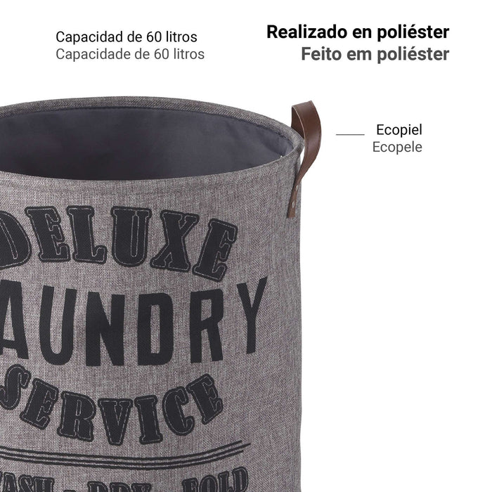 GEDY 10380800300 VINTAGE Gray Laundry Basket