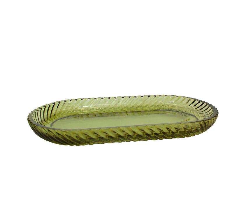 ANDREA HOUSE BA76112 Bandeja Vidrio Jade 25,5X14X2,5Cm