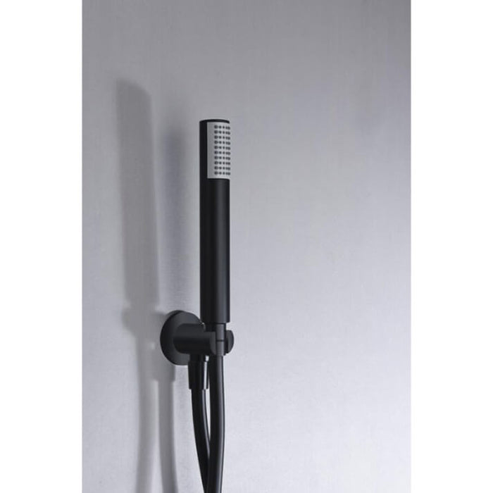 IMEX GPTS045/NG THALOS STICK Conjunto de Ducha Empotrado Monomando Negro Mate