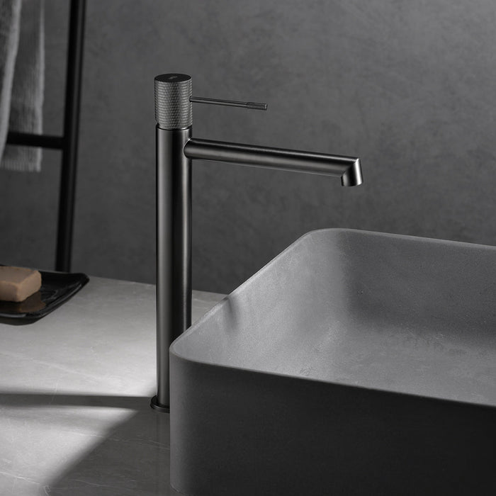 IMEX BDD038-3BGM LINE Grifo de Lavabo Alto Black Gun Metal Metal