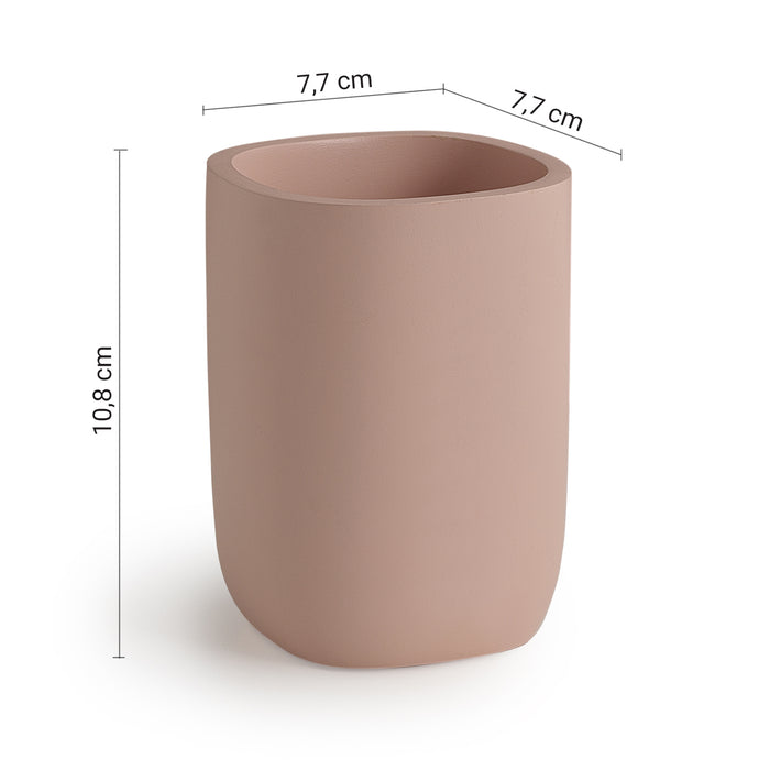 GEDY YL981000000 YLENIA Portacepillos rosa mate