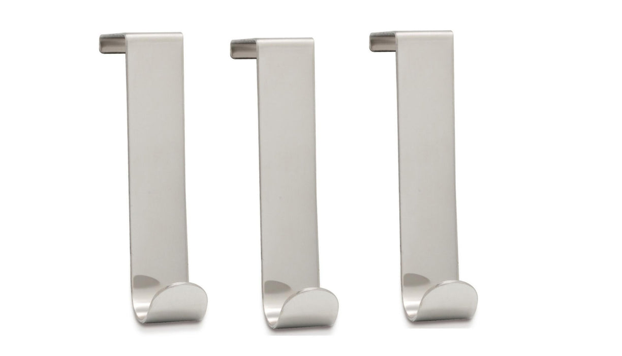 BELTRAN 895 HOTEL Pack of 3 Door Hanging Stainless Steel Hangers