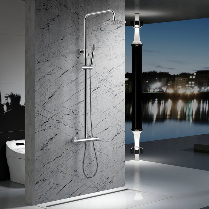 IMEX BDD038 LINE Grifo Monomando Conjunto de Ducha Telescópico