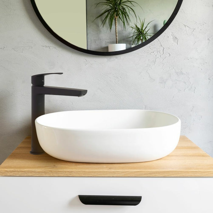 RAMONSOLER 571002NM NEW FLY Grifo Monomando Lavabo Caño Alto Negro Mate