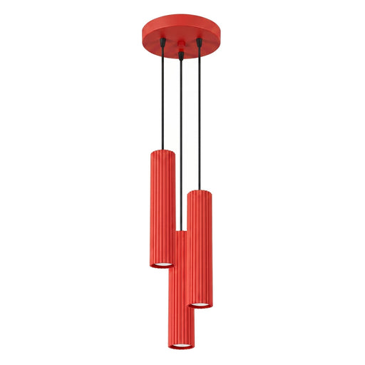 SOLLUX SL.2341 Lámpara Colgante Karbon 3P Roja