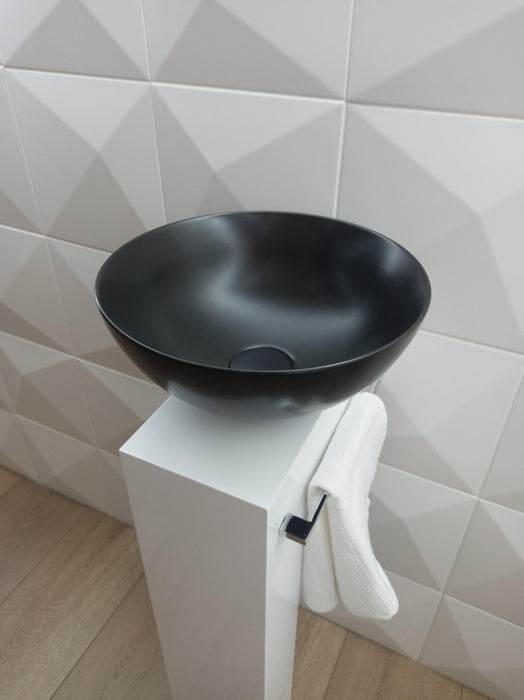 DUNE 188773 MINIM NEGRO MATE Lavabo Sobre Encimera 30X3013