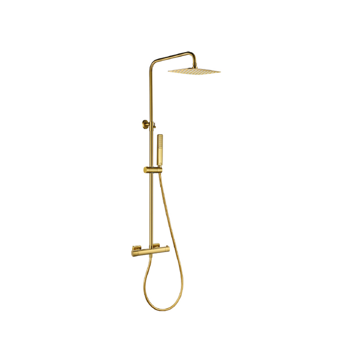 IMEX BTT064/OC TOSCANA-AREZZO Termostatico Conjunto Ducha Oro Cepillado