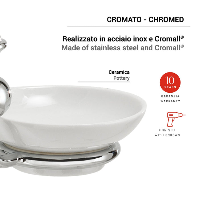 GEDY NV111300000 NEVIS Chrome Soap Dish