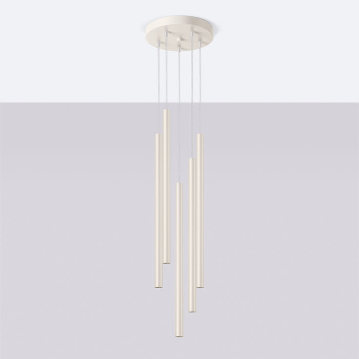 SOLLUX SL.1516 Lámpara colgante PASTELO 5P beige beige