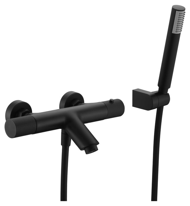 IMEX BTD038-4NG LINE Grifo de Baño/Ducha Termostático Negro Mate