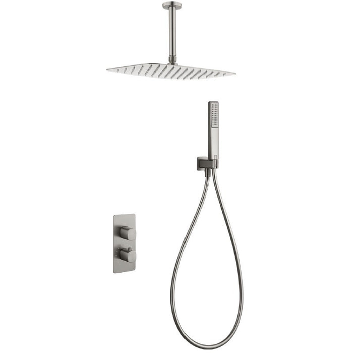 IMEX GTA068/NQ TOSCANA-AREZZO Termostatico Conjunto Empotrado Niquel