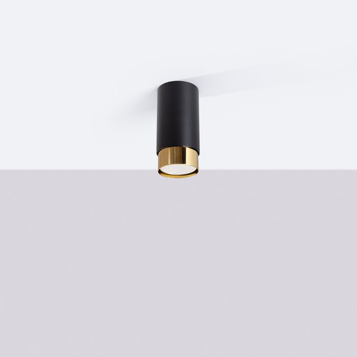 SOLLUX SL.1410 Lámpara de techo NERO 12,5 negro/oro negro/oro