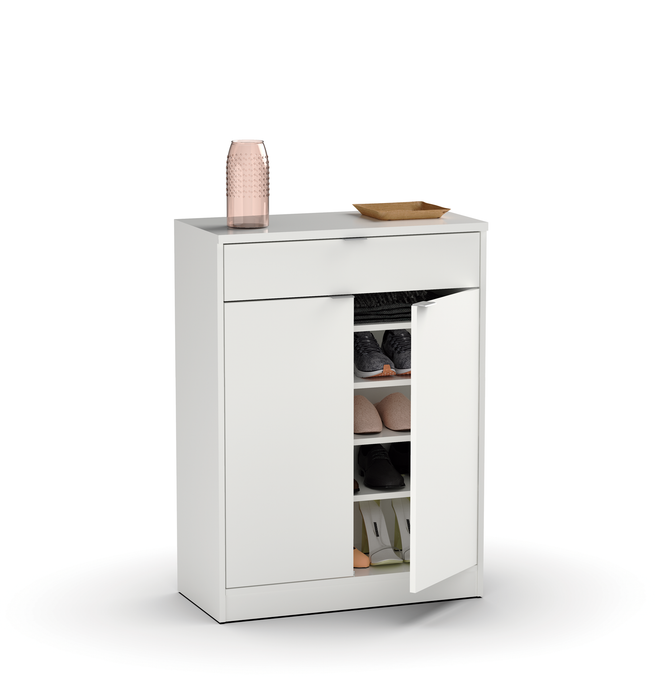 MUEBLES PITARCH Zapatero Berlín Blanco alto brillo