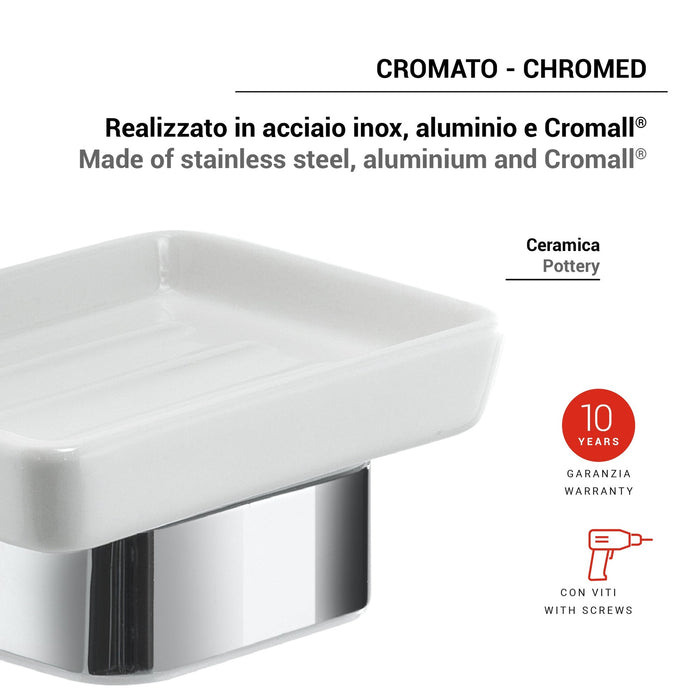 GEDY SG111300000 SPLUGA Jabonera Cromo