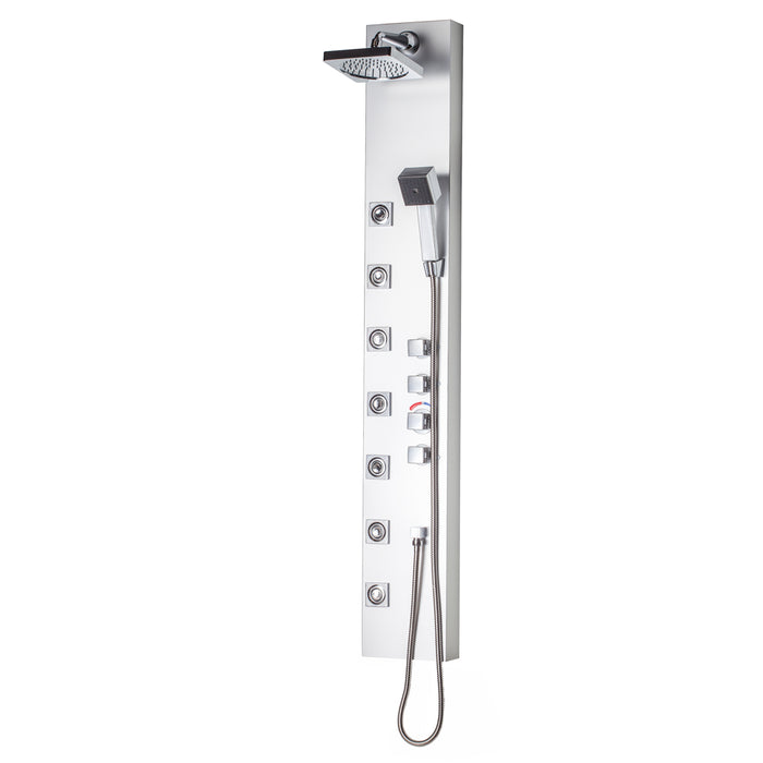 PRESTO 20003 Columna nitro plus hidromasaje termostática Aluminio/Cromo