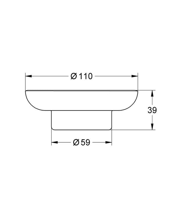 GROHE 40 368 001 ESSENTIALS Cube Jabonera