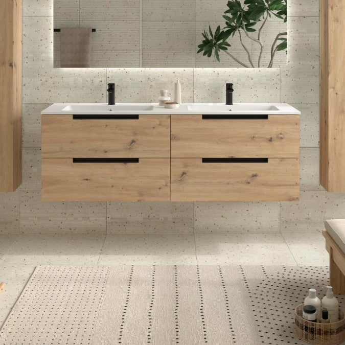 SALGAR 121990 LENI Mueble+Lavabo VILNA 160cm Roble