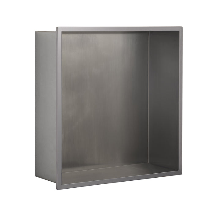 GEDY 24913800000 GUEST Hornacina 30 cm empotrada pared-ducha cuadrado cepillado