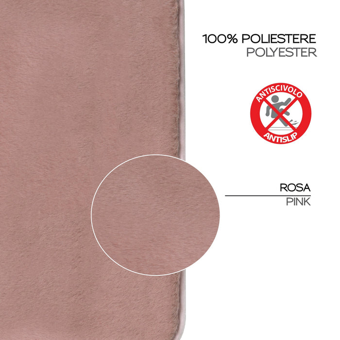 GEDY 96FY4060109 FUZZY Alfombra Rosa