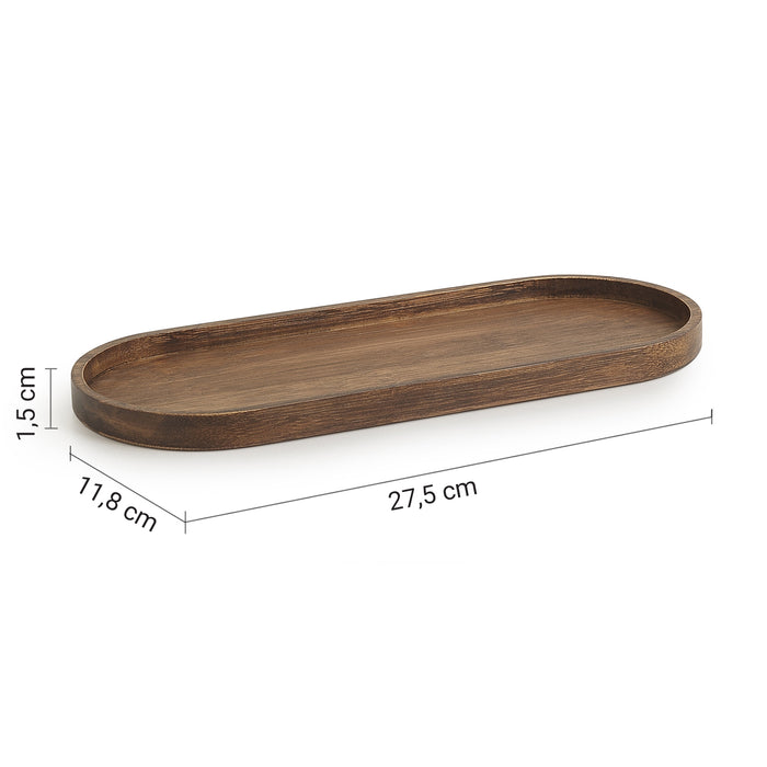 GEDY TH063300000 THEA Bandeja porta objetos natural oscuro