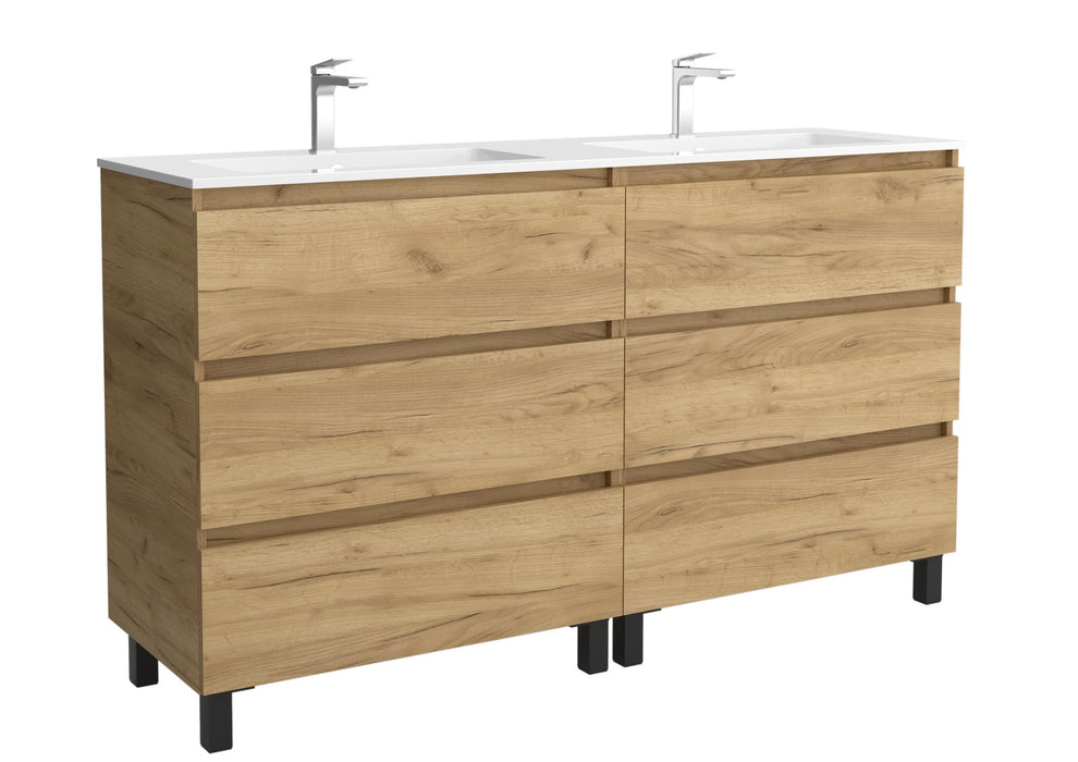 SALGAR BEQUIA Mueble 3C Lavabo Vilna 160 cm Roble