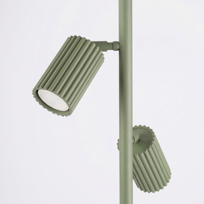 SOLLUX SL.2026 Lámpara de pie KARBON 3 verde oliva