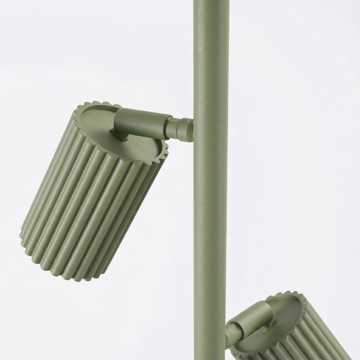 SOLLUX SL.2026 Lámpara de pie KARBON 3 verde oliva