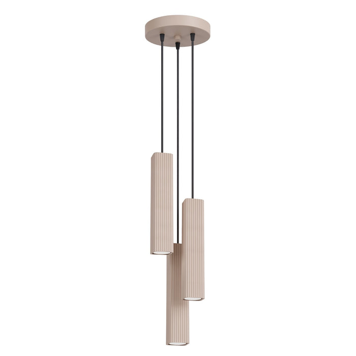SOLLUX SL.3157 Lámpara Colgante Rayo 3P Taupe