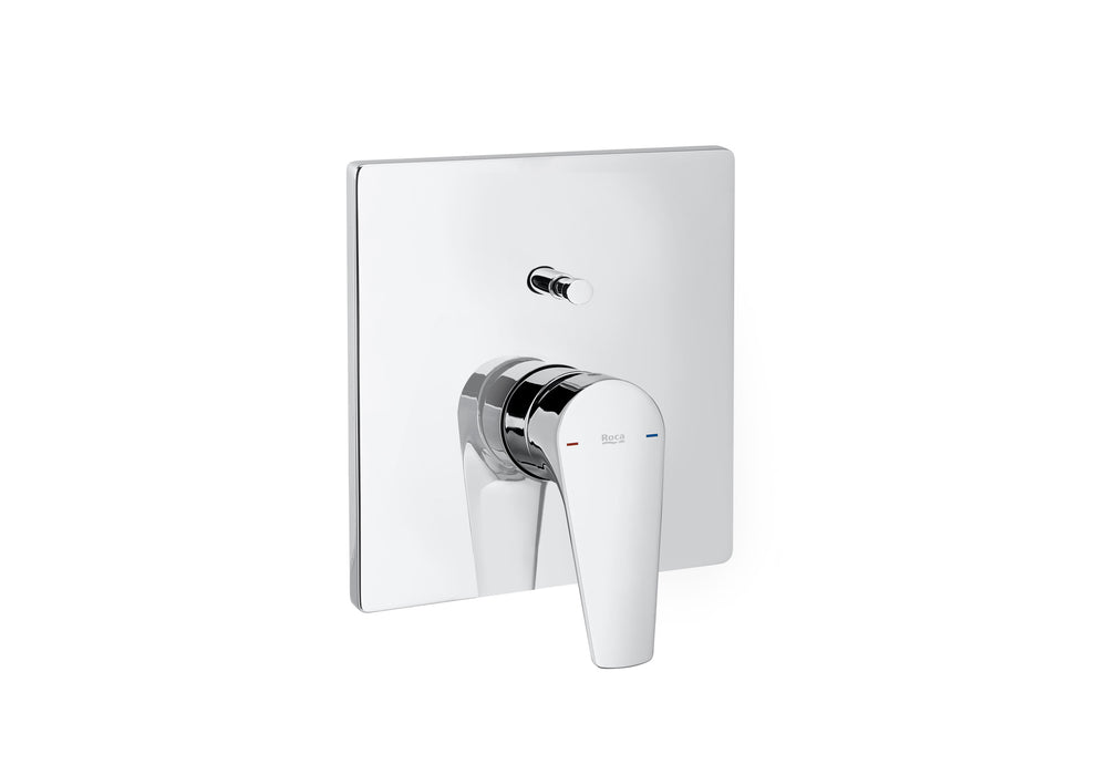 ROCA A5D2690C00 ROCABOX SQUARE Pack of Built-in Mixer Tap Bathroom Shower Chrome