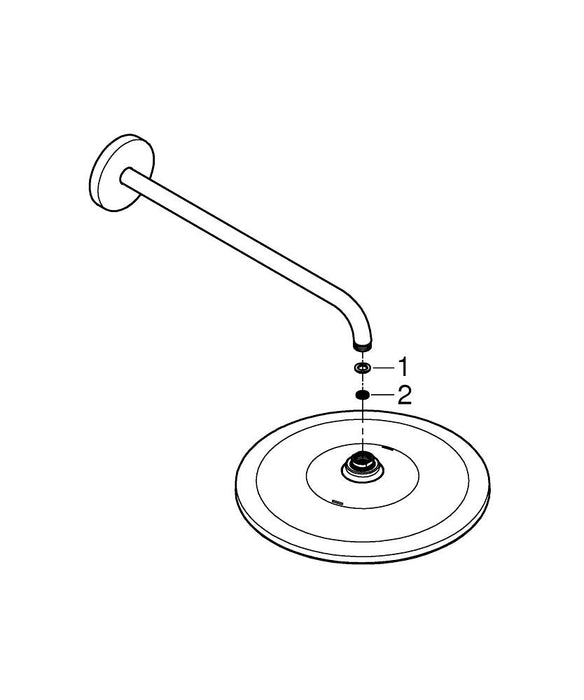 GROHE 23 393 243 EUROSMART Monomando de lavabo 1/2" tamaño M negro mate