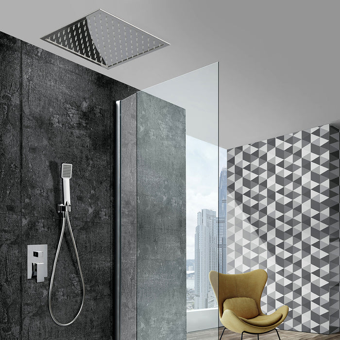 IMEX GET015 VOLGA Conjunto de Ducha Empotrado Monomando Cromo