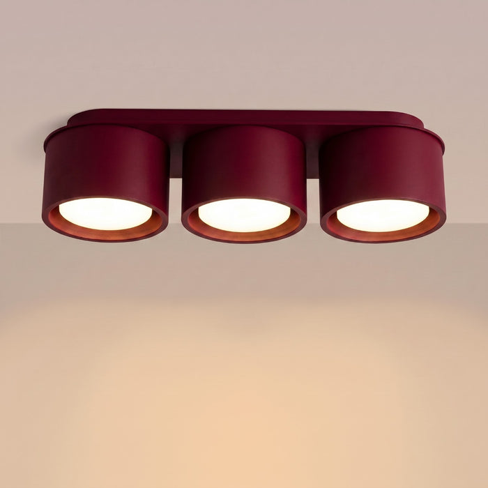 SOLLUX SL.2456 Plafón MODO 3 burdeos Gx53