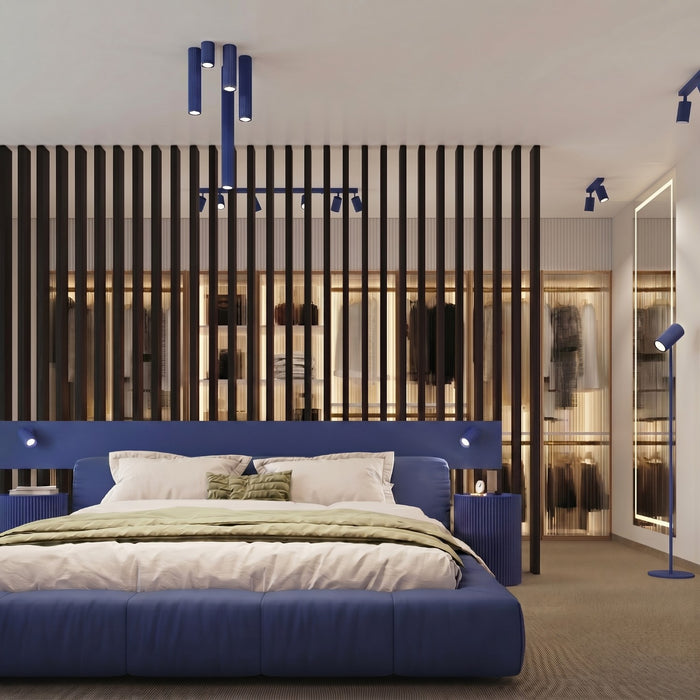 SOLLUX SL.2319 Aplique de pared KARBON ultramarino con interruptor