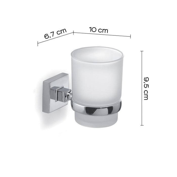 GEDY OI101300000 OLIMPO Chrome Toothbrush Holder