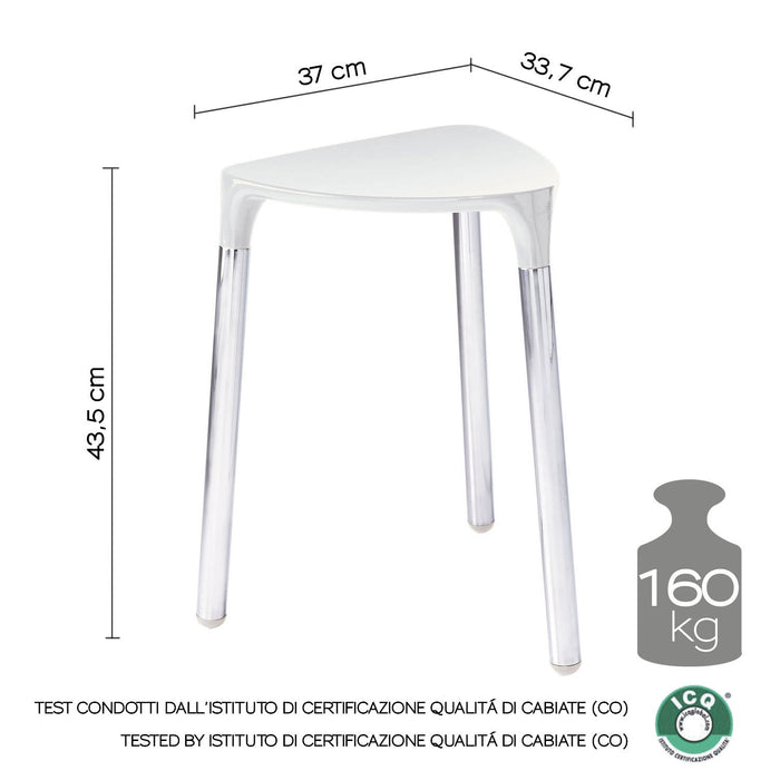 GEDY 21720200000 YANNIS Taburete Blanco