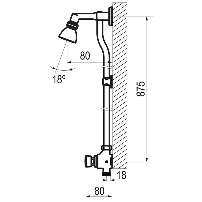 PRESTO 65050 Conjunto 65 con rociador orientable Cromo