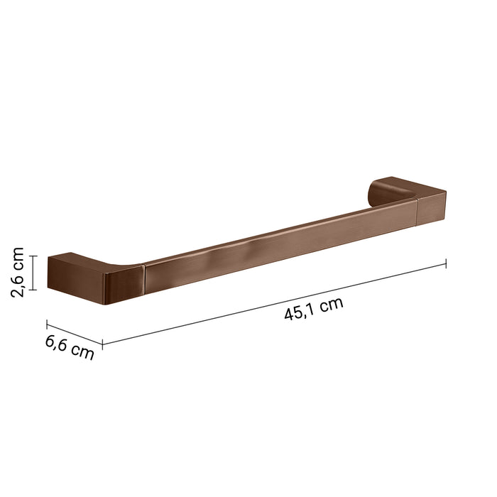 GEDY PI214582000 PIRENEI Toallero 45 cm oro rosa