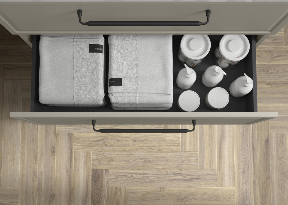 SALGAR 121806 RUNA Mueble+Lavabo VILNA 160cm Gris mate