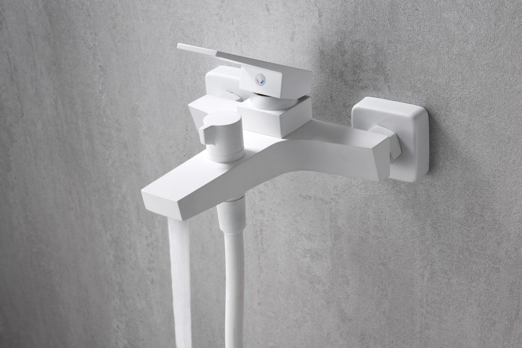 IMEX BDAR025-4BL ART Bathroom / Shower Single-lever Matte White Kit