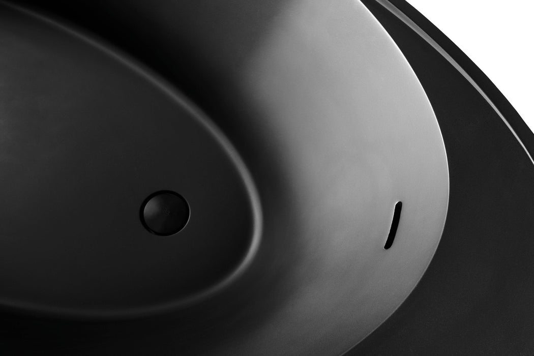 ACQUABELLA 53024557 OPAL Bañera Exenta Textura QUIZ Color Negro