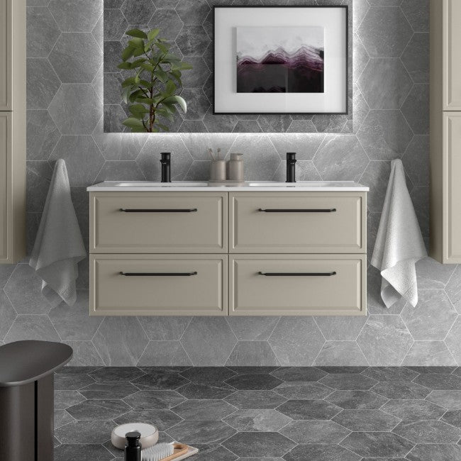SALGAR 121798 RUNA Mueble+Lavabo IBON 120cm Gris mate
