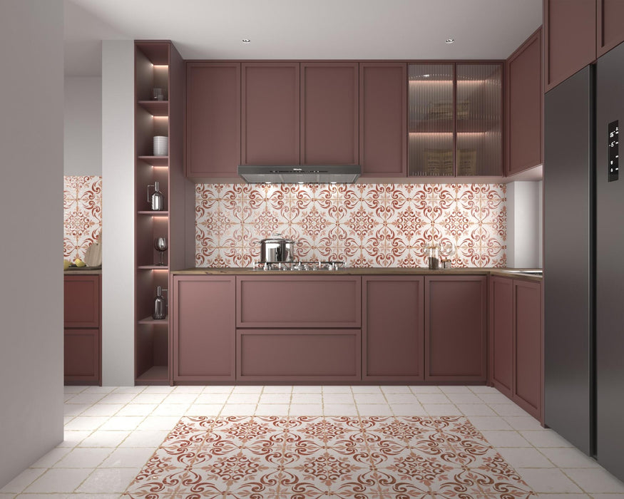 DUNE BARRAQUETES TEJA 20x20 Porcelánico