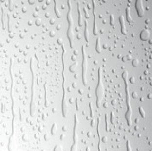 PROFILTEK DUMAS Mampara Abatible Perfil Blanco Acrílico Agua Viva