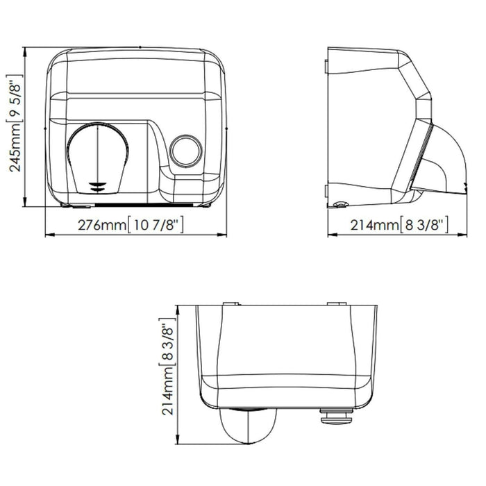 MEDICLINICS E05CS SANIFLOW Secamanos Inox Satinado