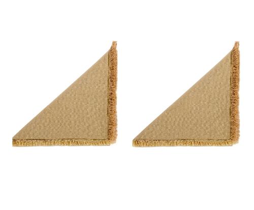 ANDREA HOUSE MS22032 S/2 Servilletas Flecos Beige 40X40