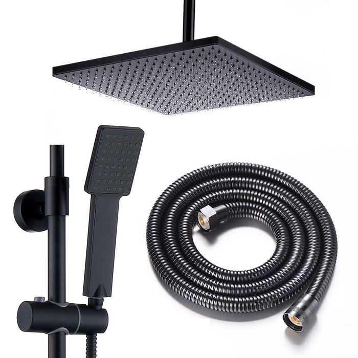 LLAVISAN L129124 BLACK PLUS Columna Termostática Cuadrada 100-150 Cm