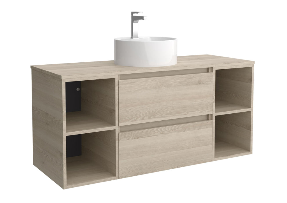 SALGAR 115894 BEQUIA PLUS Mueble de Baño 1 poza Porcelana 120cm Natural