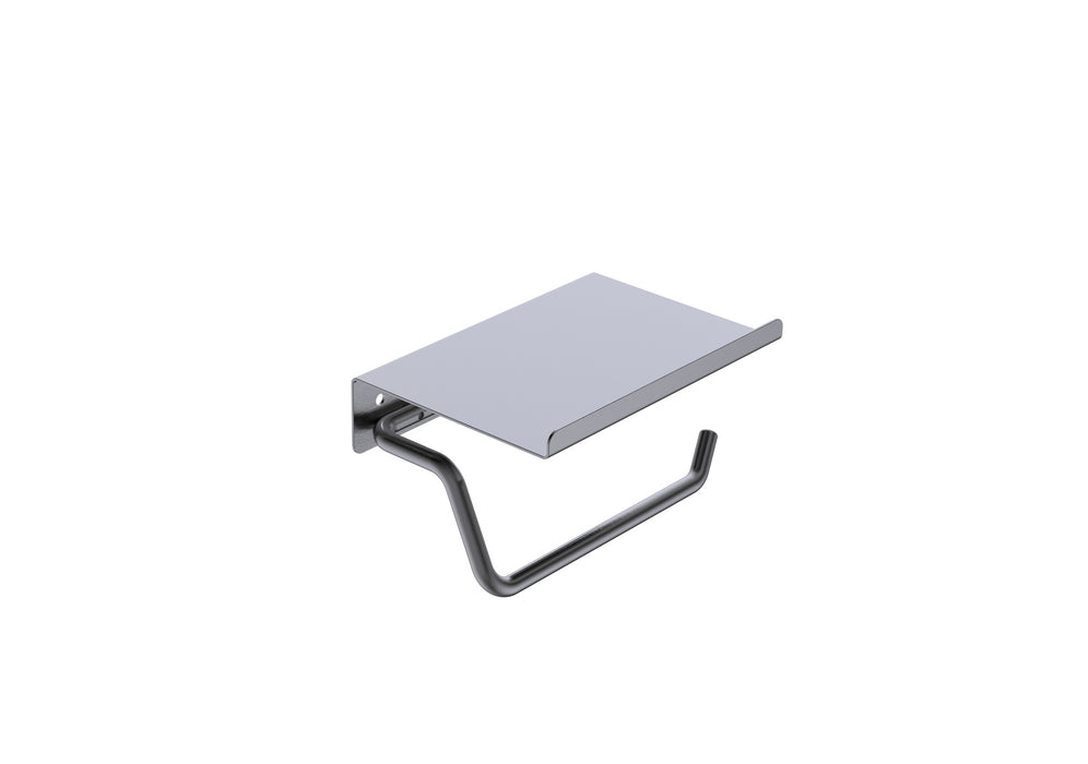 MEDIMEX CAE001-09/BGM ESSENTIAL Portarrollos Con Tapa Black Gun Metal